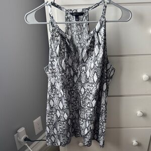 Banana Republic Monochrome Snake Print Tank Top